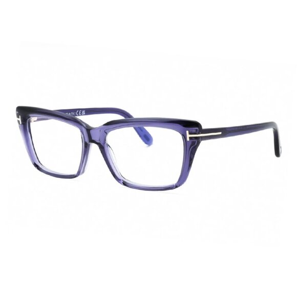 NEW TOM FORD FT5894-B/S 081 EYEGLASSES TF5894-B 081 VIOLET WOMEN SQUARE EYEWEAR - Picture 1 of 3